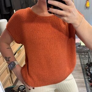 Moon & Madison Terracotta Knit Top